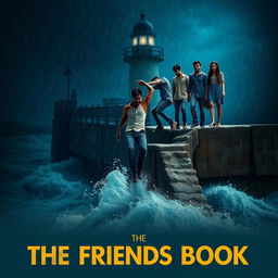 A cinematic romantic friendship film poster titled 'The Friends Book