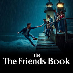 A cinematic romantic friendship film poster titled 'The Friends Book