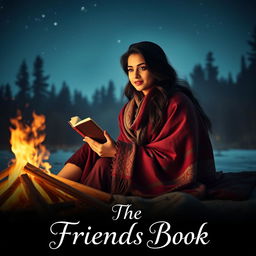 A cinematic romantic friendship film poster titled 'The Friends Book'