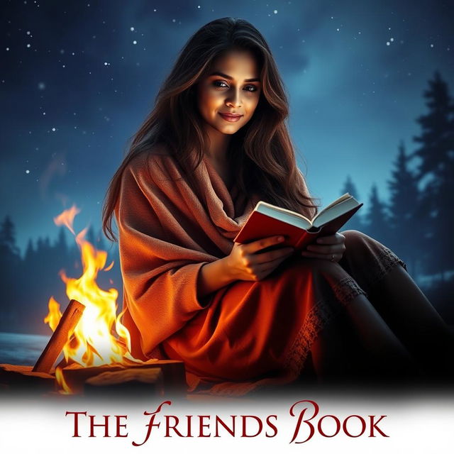 A cinematic romantic friendship film poster titled 'The Friends Book'