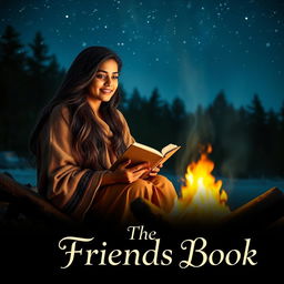 A cinematic romantic friendship film poster titled 'The Friends Book'