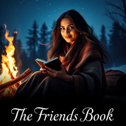 A cinematic romantic friendship film poster titled 'The Friends Book'