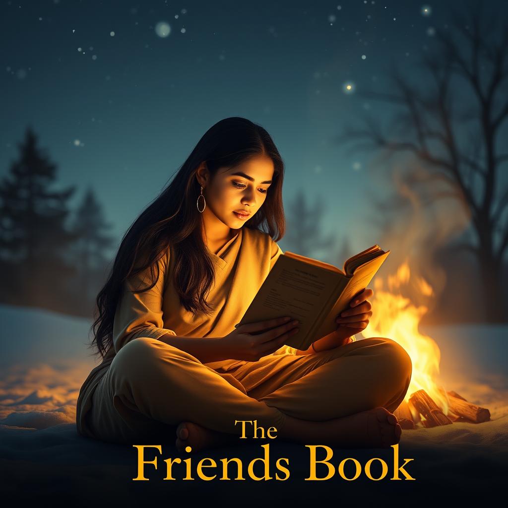 A cinematic romantic friendship film poster titled 'The Friends Book'