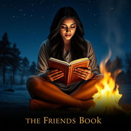 A cinematic romantic friendship film poster titled 'The Friends Book'