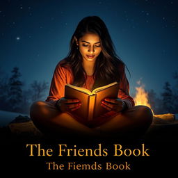 A cinematic romantic friendship film poster titled 'The Friends Book'