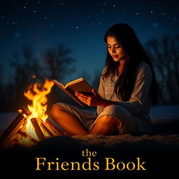 A cinematic romantic friendship film poster titled 'The Friends Book'