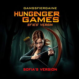 A striking book cover design for 'Hunger Game's-Sofia's Version'