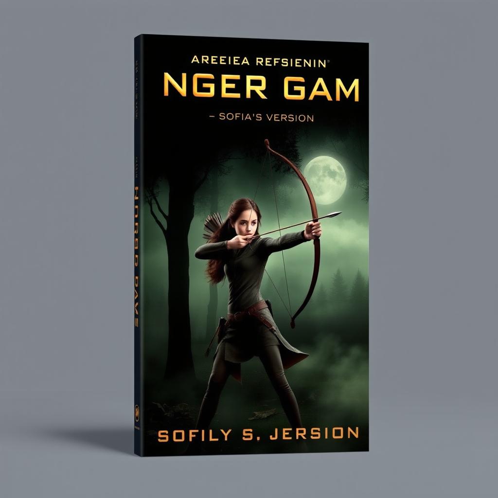 A captivating book cover design for 'Hunger Game's-Sofia's Version'