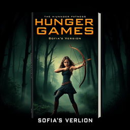 A captivating book cover design for 'Hunger Game's-Sofia's Version'