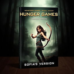 A captivating book cover design for 'Hunger Game's-Sofia's Version'