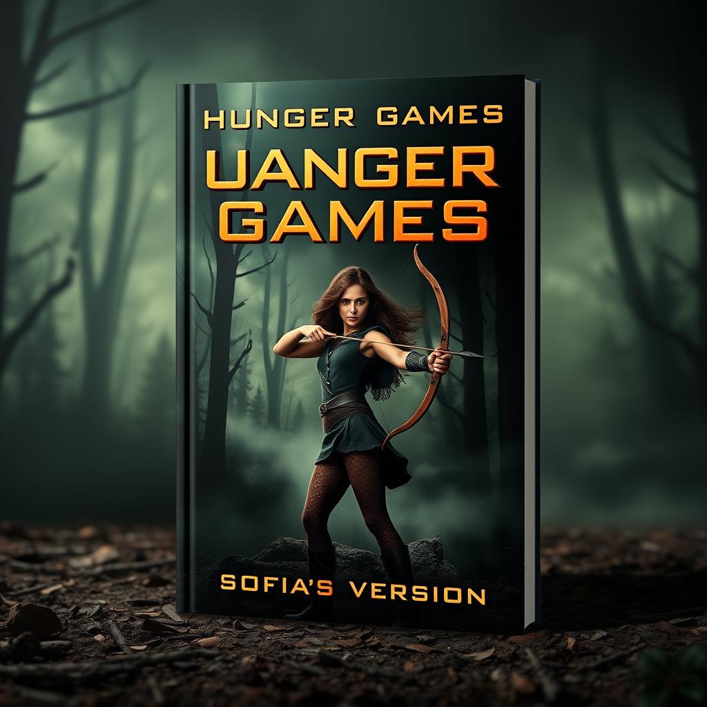 A captivating book cover design for 'Hunger Game's-Sofia's Version'