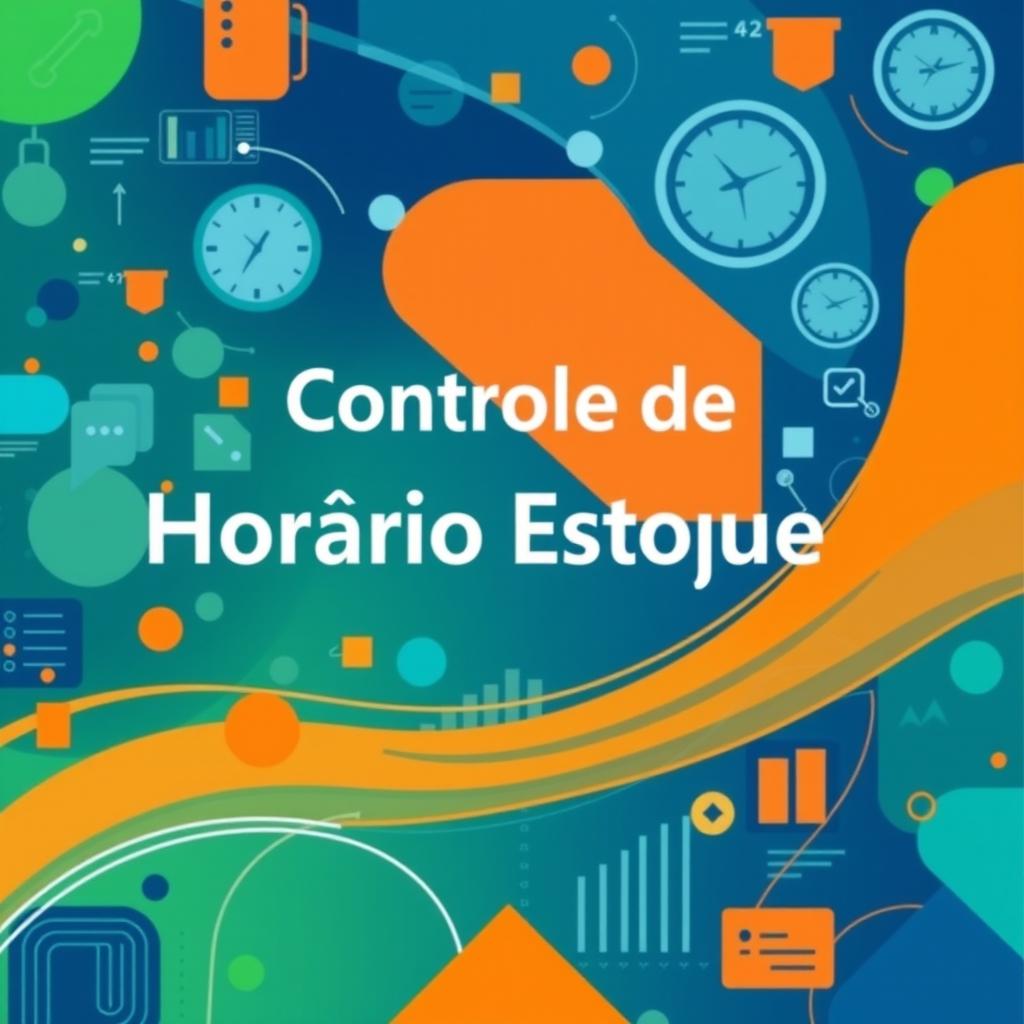 A visually appealing cover design for a stock management time control system