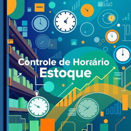 A visually appealing cover design for a stock management time control system