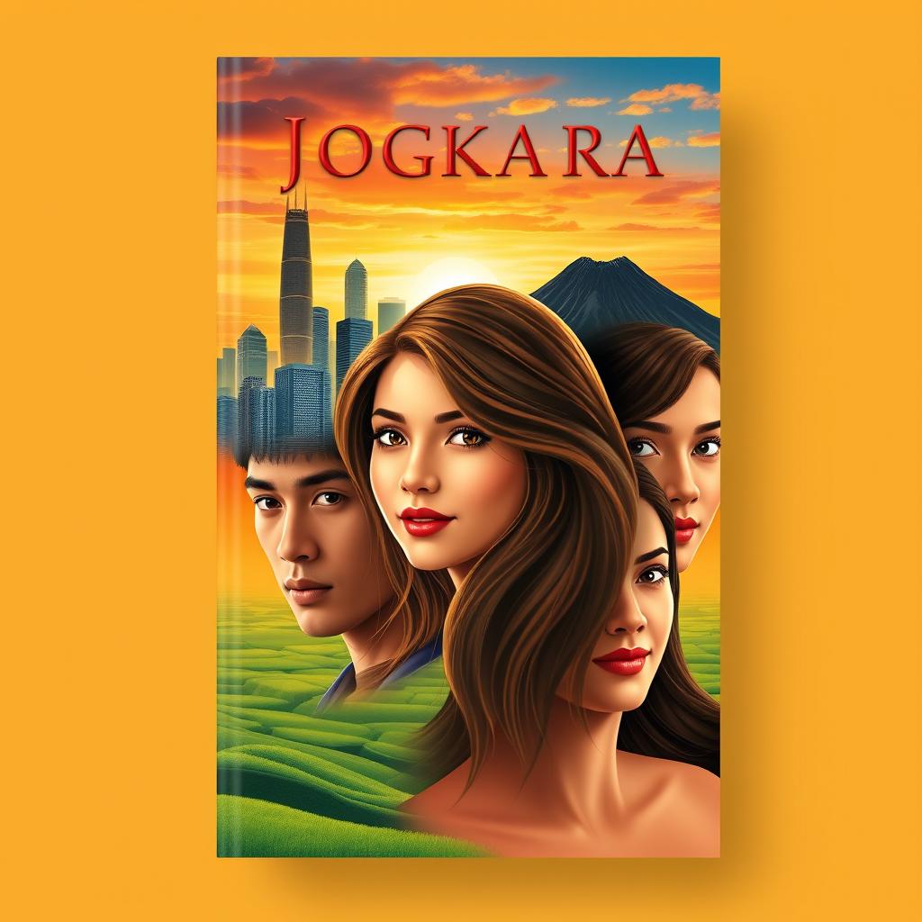 A book cover design featuring a split composition