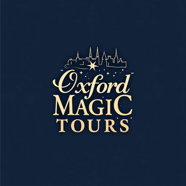 A modern and captivating logo design for 'Oxford Magic Tours'