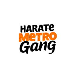 A poster for 'Harate with Metro Gang' featuring a clean white background