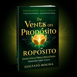 A captivating eBook cover design for 'Ventas con Propósito: Conecta, Sana y Triplica tus Resultados' by Gustavo Molina, a seasoned sales coach