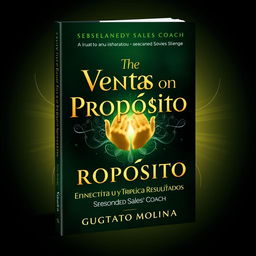 A captivating eBook cover design for 'Ventas con Propósito: Conecta, Sana y Triplica tus Resultados' by Gustavo Molina, a seasoned sales coach