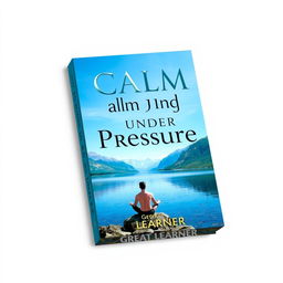 A captivating book cover design for 'Calm Under Pressure' by Great Learner