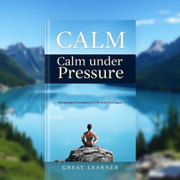 A captivating book cover design for 'Calm Under Pressure' by Great Learner