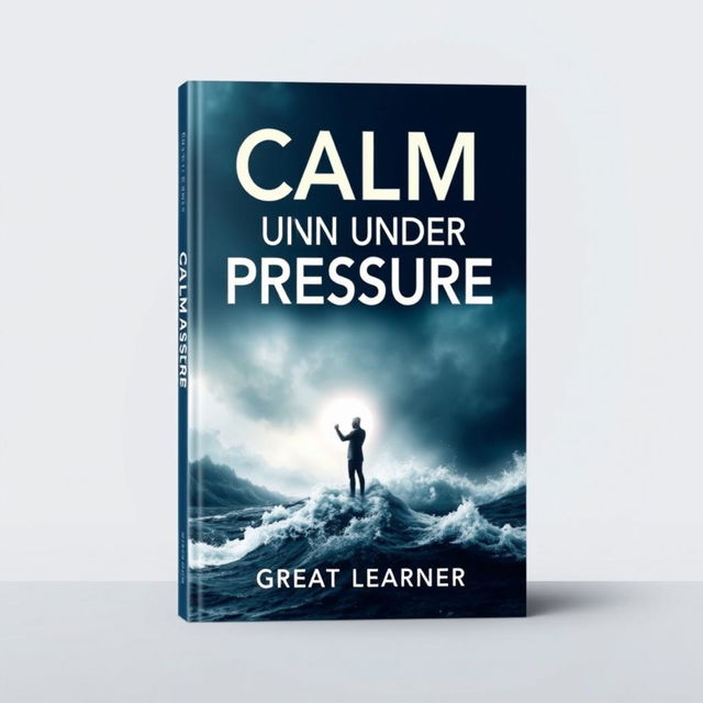 A striking book cover design for 'Calm Under Pressure' by Great Learner