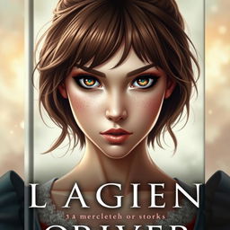 A striking book cover featuring a powerful yet delicate female character at the center