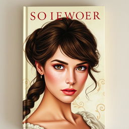 An engaging book cover featuring a strong yet delicate female character as the focal point