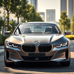 A sleek and luxurious BMW i7, showcasing its futuristic and elegant design