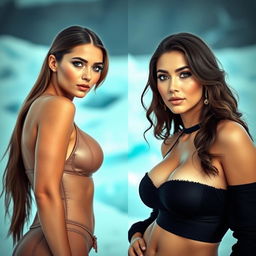 A stunning woman from Greenland, radiating beauty and confidence