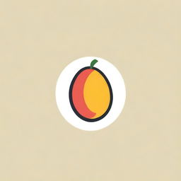 Design a 2D logo that effectively combines unripened mangoes and chili elements. Ensure the logo is simple yet impactful.