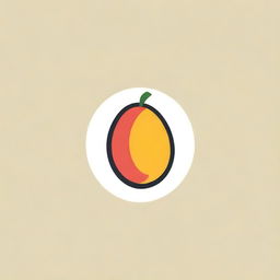 Design a 2D logo that effectively combines unripened mangoes and chili elements. Ensure the logo is simple yet impactful.