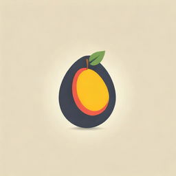 Design a 2D logo that effectively combines unripened mangoes and chili elements. Ensure the logo is simple yet impactful.