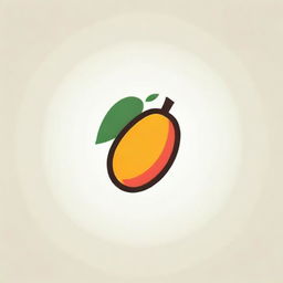 Design a 2D logo that effectively combines unripened mangoes and chili elements. Ensure the logo is simple yet impactful.