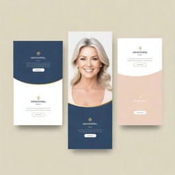 Create elegant, classic-style hero banners that align with Inventwell's brand image. The banners should target middle-aged adults and effectively advertise products with sophistication and clarity. The design must seamless merge brand and product promotion.