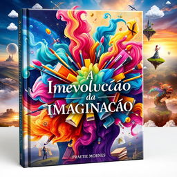 A beautiful and evocative book cover for 'A Revolução da Imaginação'