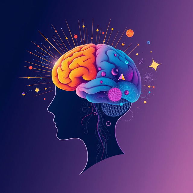 An insightful and imaginative illustration that explores the theme of understanding the power of the human mind