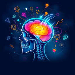 A captivating and thoughtful illustration that delves into the power of the human mind
