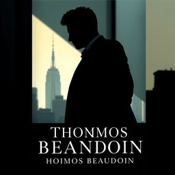 A book cover featuring a dramatic silhouette of a young lawyer resembling Thomas Beaudoin, standing confidently in the shade