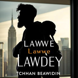 A book cover featuring a dramatic silhouette in the shade of a young lawyer resembling Thomas Beaudoin, depicted as a hipster with a beard dressed in a stylish hoodie