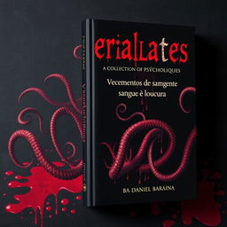 A chilling book cover for a collection of psychological and cosmic horror chronicles titled "Visceralidades