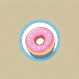 Create a playful and enticing logo for a mini donut shop, featuring freshly made donuts with vibrant colors and a whimsical font.