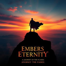 Create a stunning movie poster for the fictional film titled 'Embers of Eternity'