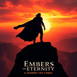 Create a stunning movie poster for the fictional film titled 'Embers of Eternity'