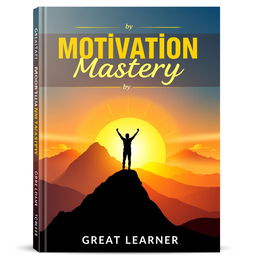 An inspiring book cover for 'Motivation Mastery' by Great Learner