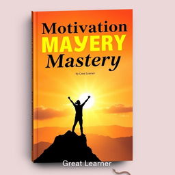 An inspiring book cover for 'Motivation Mastery' by Great Learner