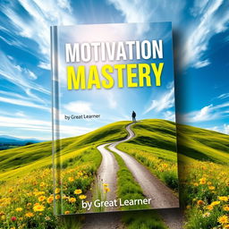 A captivating book cover design for 'Motivation Mastery' by Great Learner