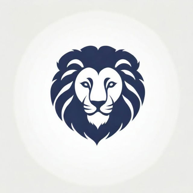 Generate a logo with the theme of infinity incorporating the element of a lion.