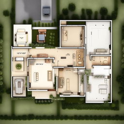 Generate a highly detailed, optimal house plan for a property with dimensions of 40 feet by 21 feet.