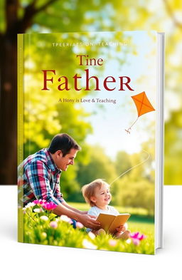 A book cover design centered around the theme of fatherhood