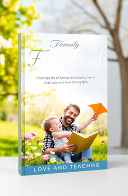 A book cover design centered around the theme of fatherhood